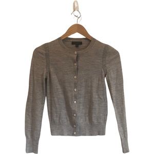 Grey Cardigan Merino Wool